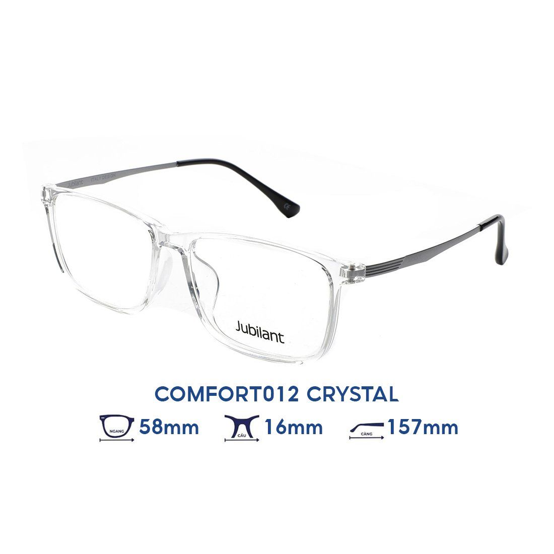  Gọng kính JUBILANT COMFORT012 CRYSTAL 