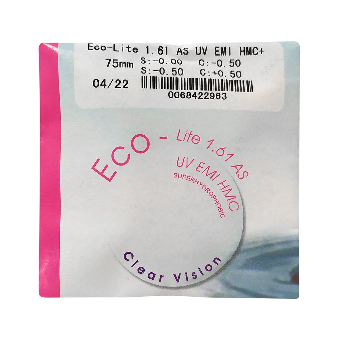  Tròng kính đơn tròng 1.61 Ecolite HMC 