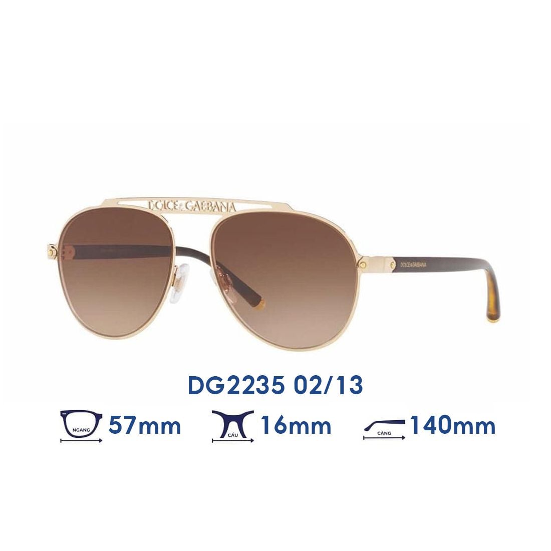  Kính mát Dolce Gabbana DG2235 02/13 
