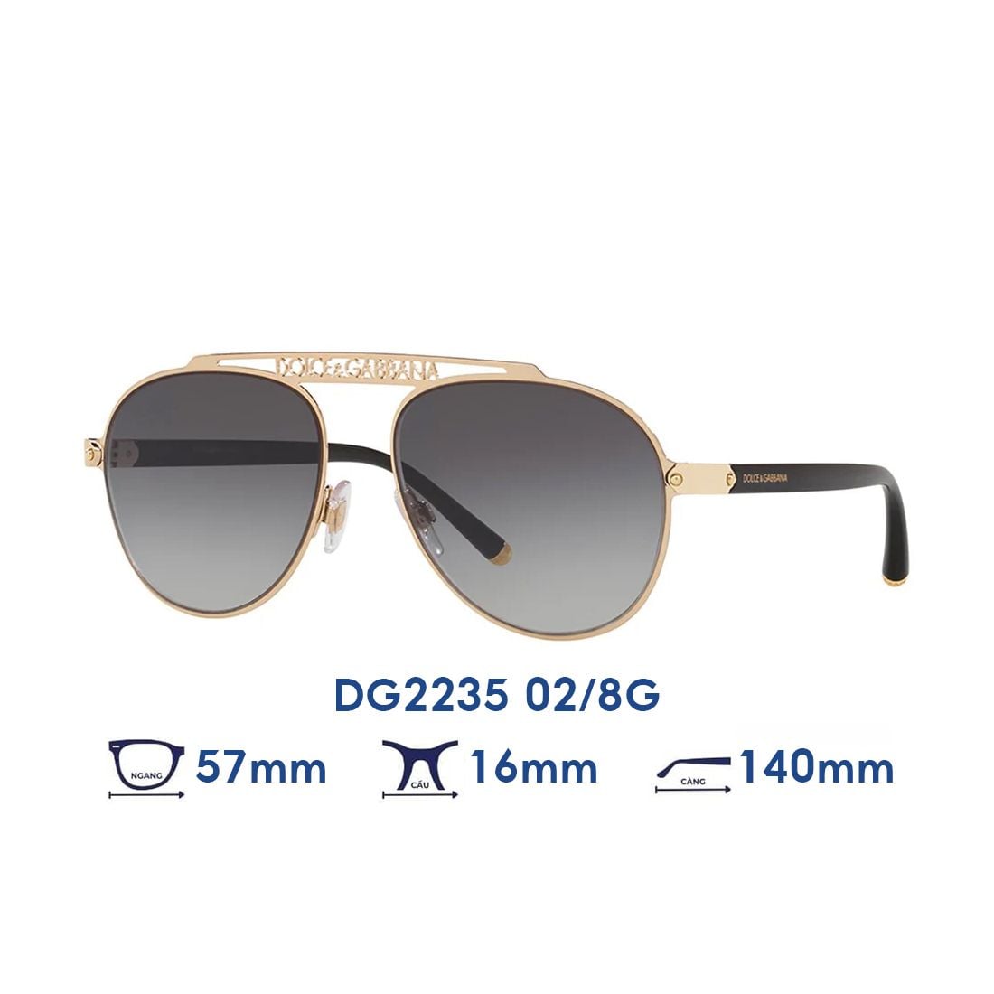  Kính mát Dolce Gabbana DG2235 02/8G 