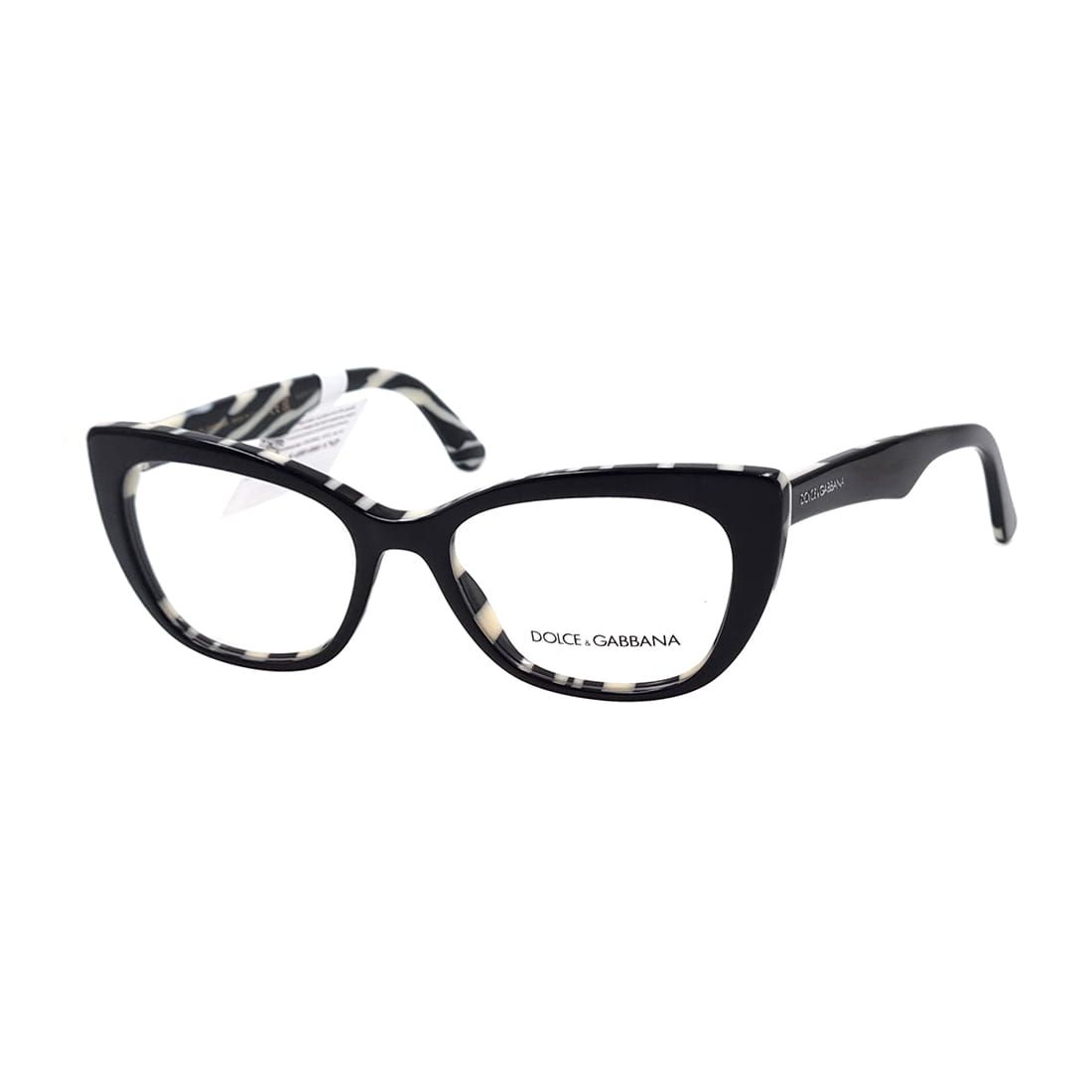 Gọng kính Dolce Gabbana DG3360 3372 màu đen họa tiết