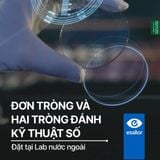  Tròng Đơn Essilor đánh váng Crizal Rock - Đủ Chiết Suất & Công Nghệ 