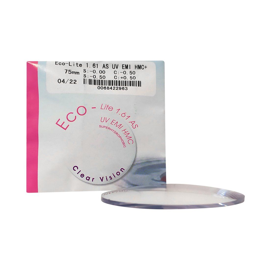  Tròng kính đơn tròng 1.61 Ecolite HMC 