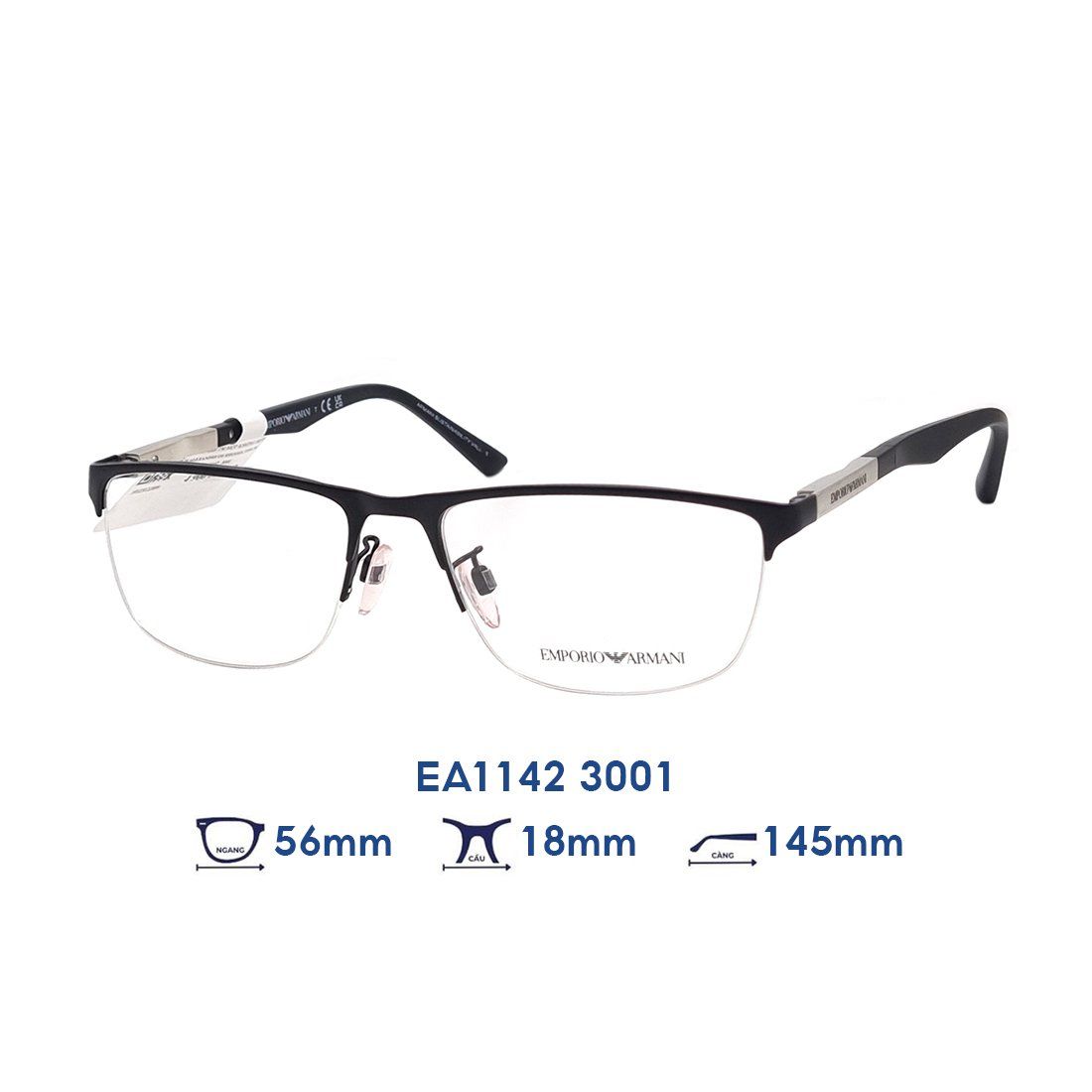  Gọng kính Emporio Armani EA1142 3001 