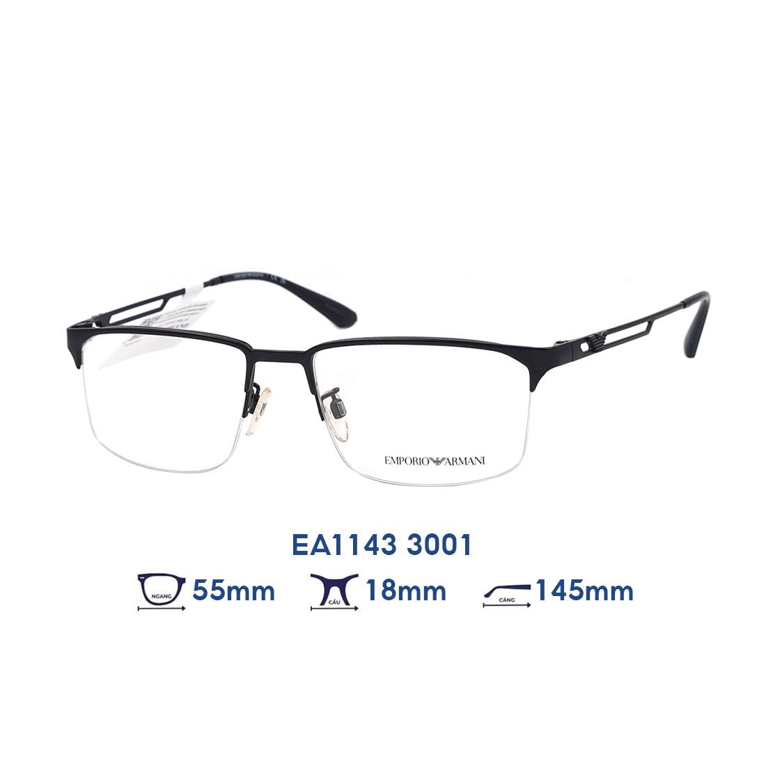  Gọng kính Emporio Armani EA1143 3001 