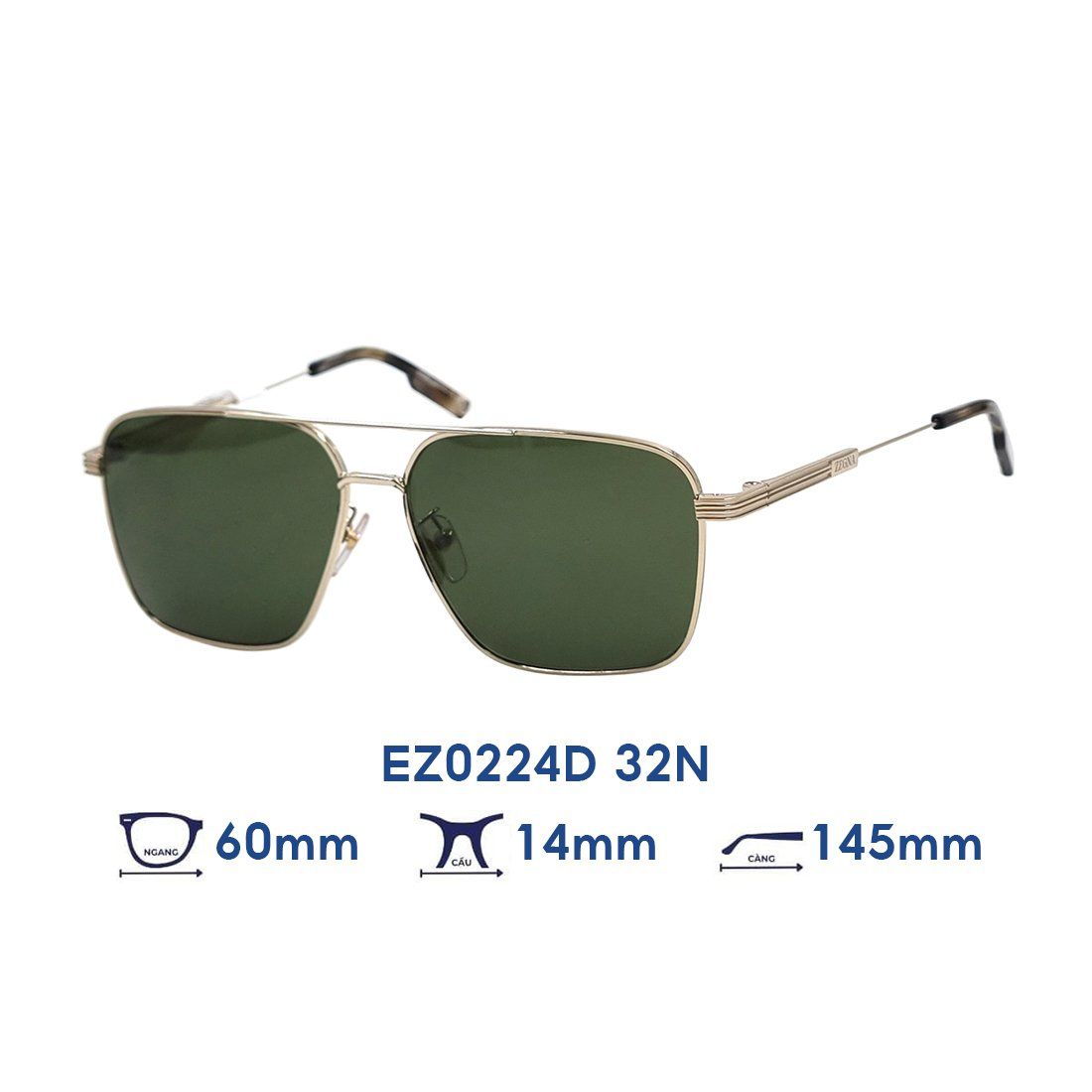  Kính mát Ermenegildo Zegna EZ0224D 32N 