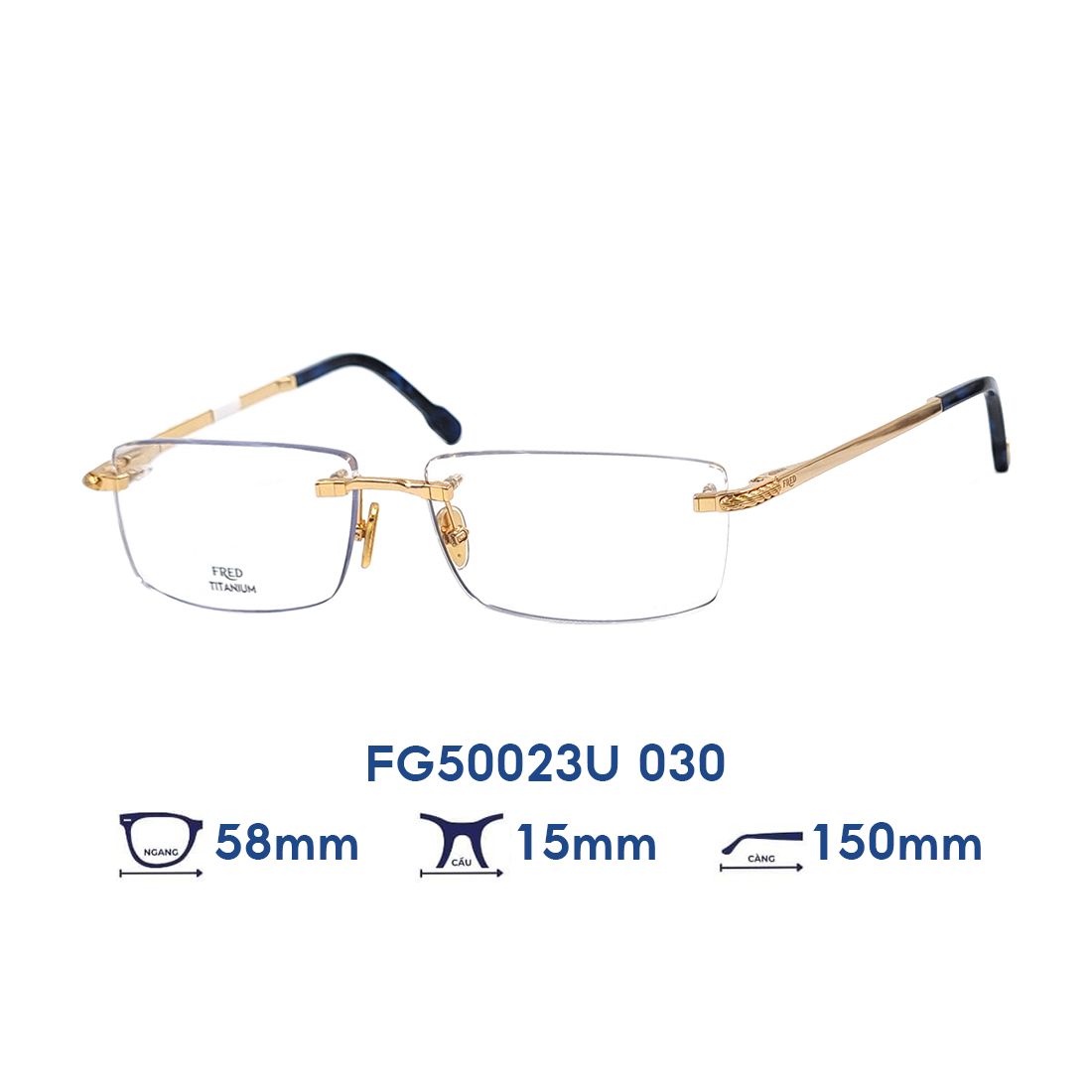  Gọng kính FRED FG50023U 030 