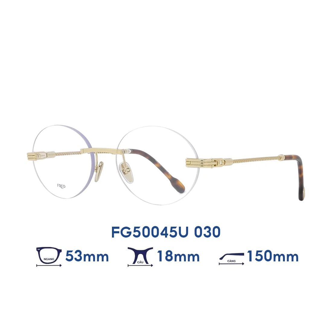  Gọng kính FRED FG50045U 030 