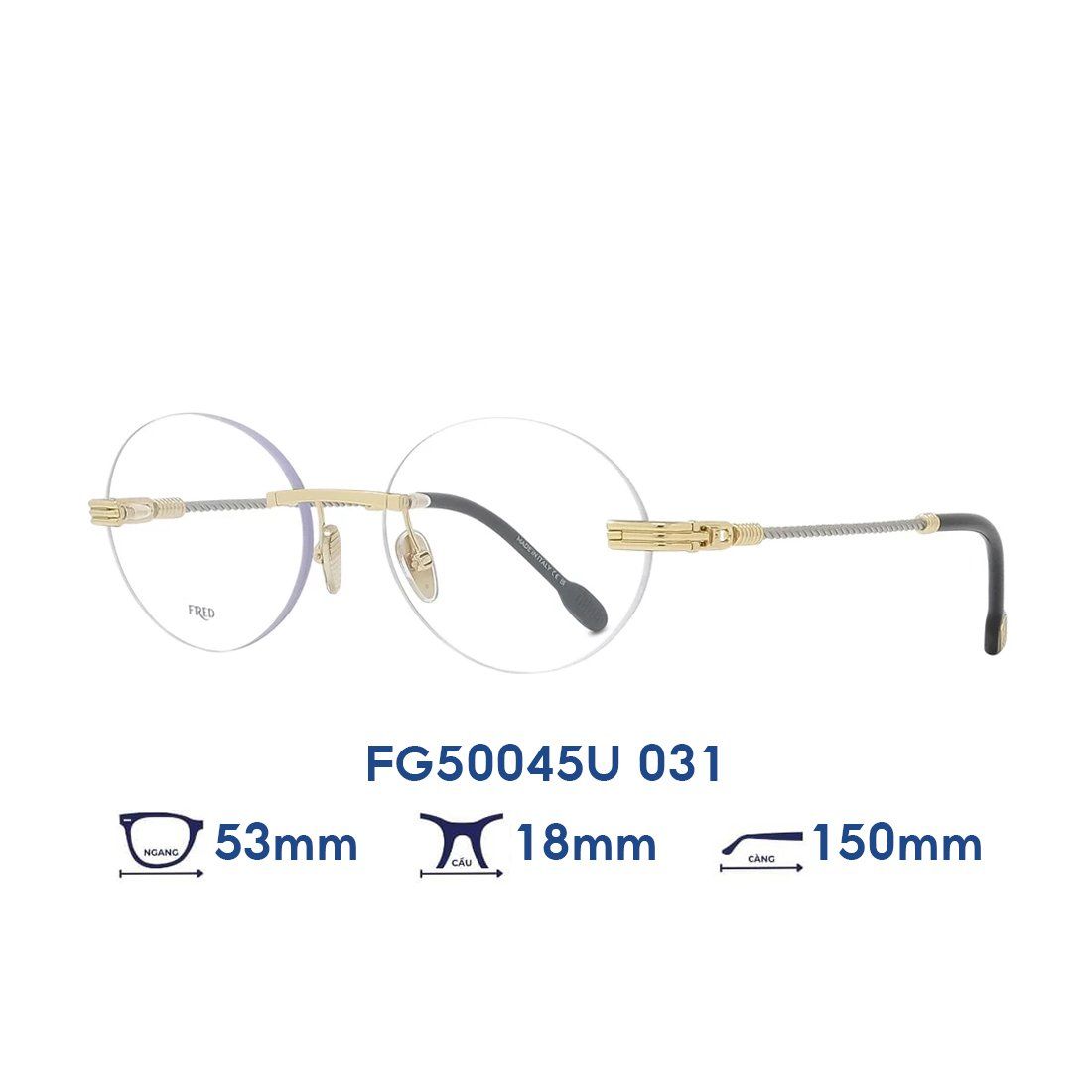  Gọng kính FRED FG50045U 031 