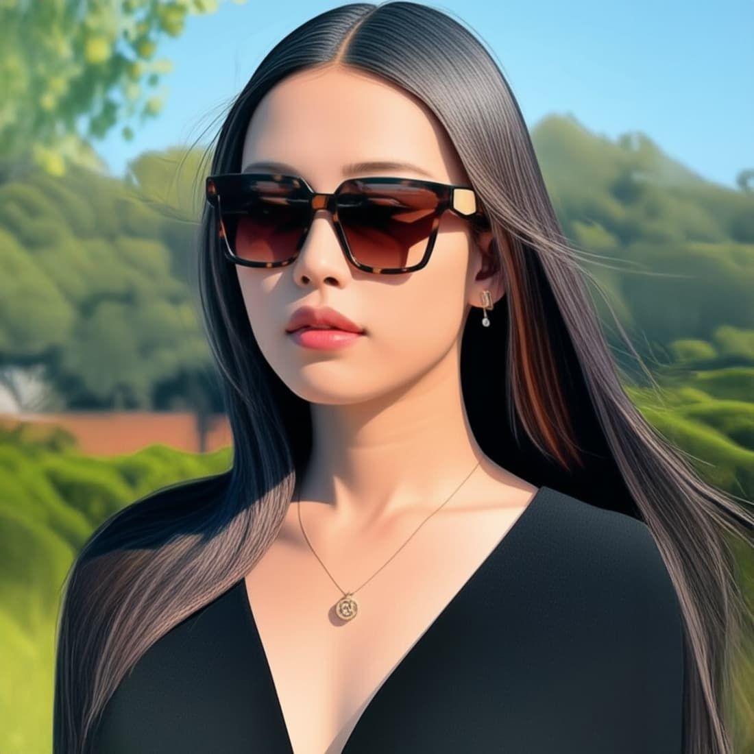  Kính mát PRADA PR 24ZSF 23A0A6 