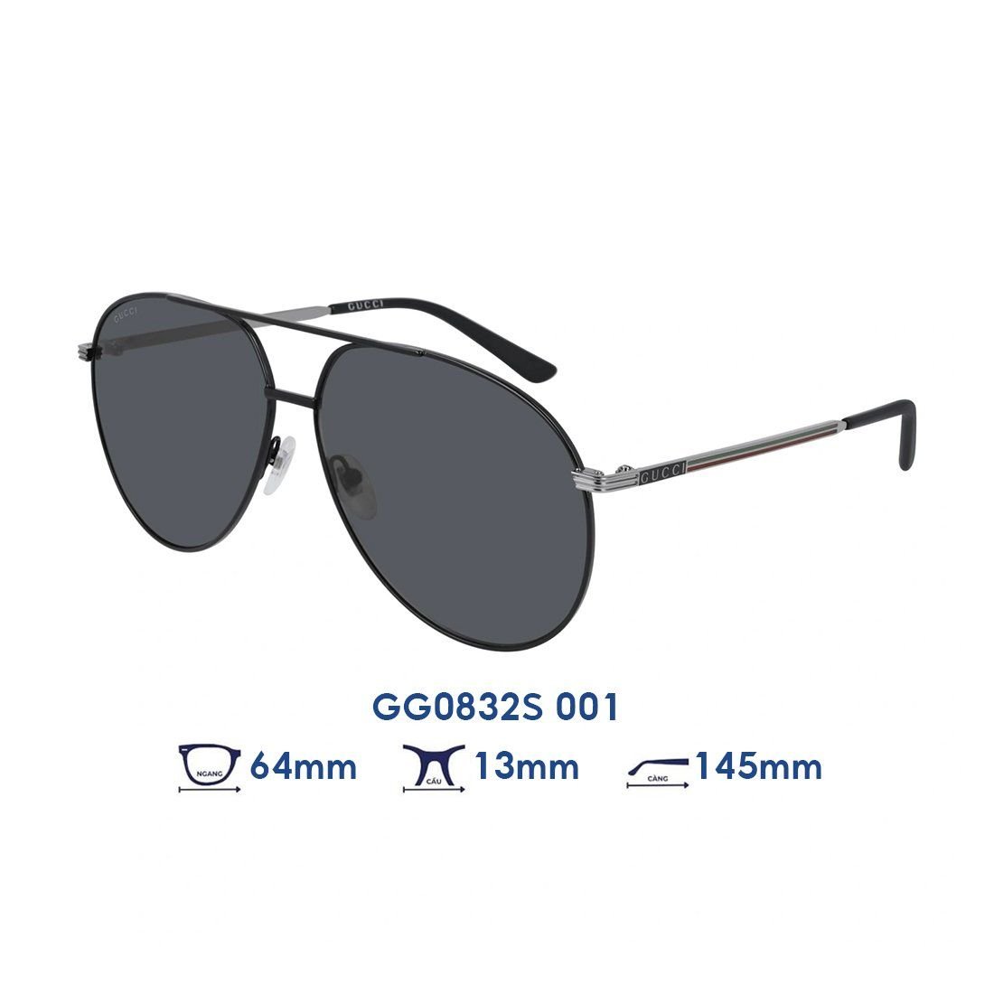  Kính mát GUCCI GG0832S 001 