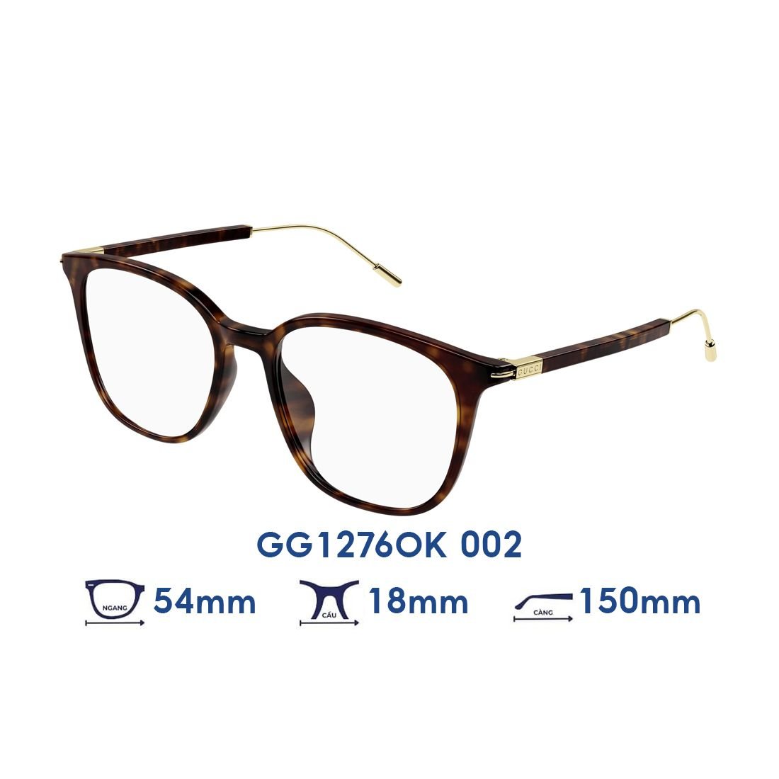  Gọng kính GUCCI GG1276OK 002 