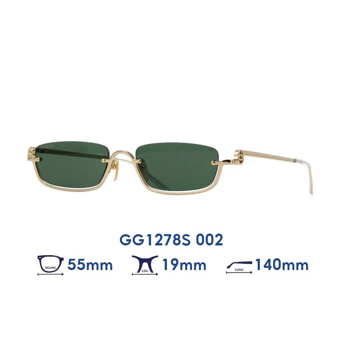  Kính mát GUCCI GG1278S 002 