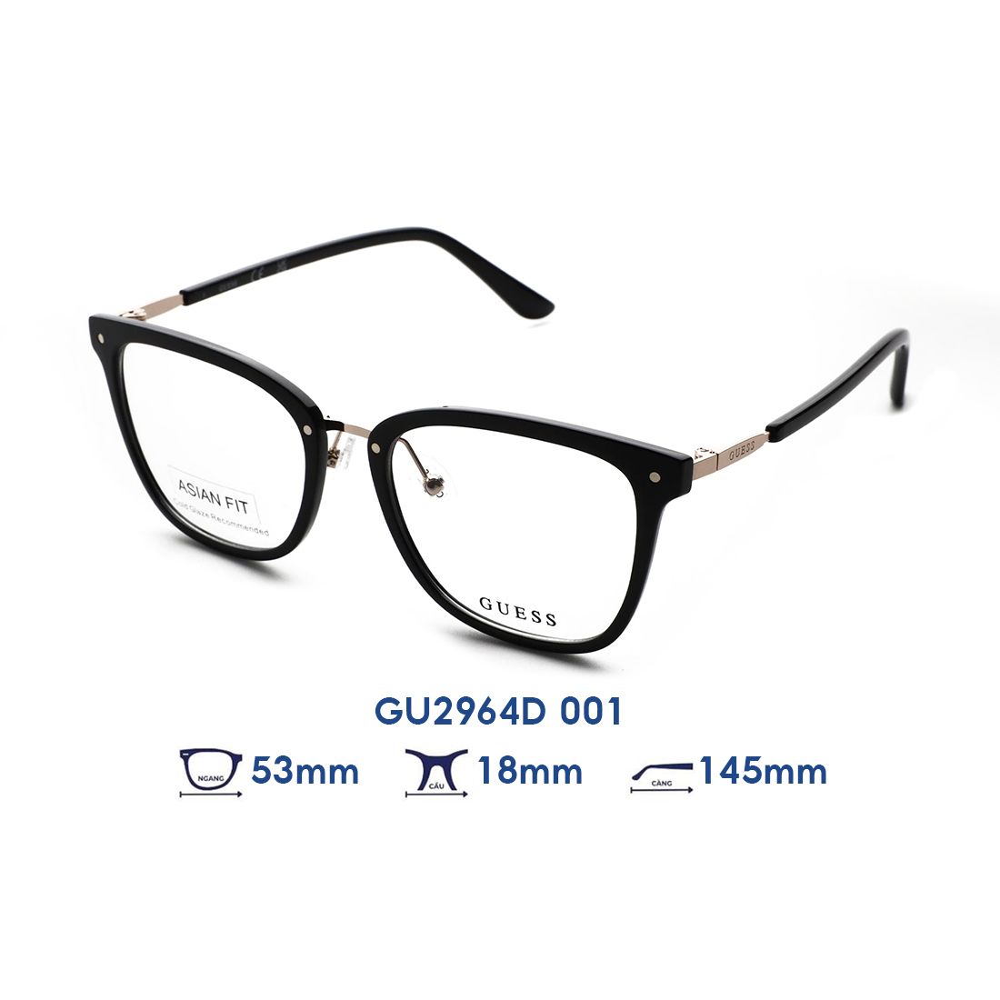  Gọng kính GUESS GU2964D 001 