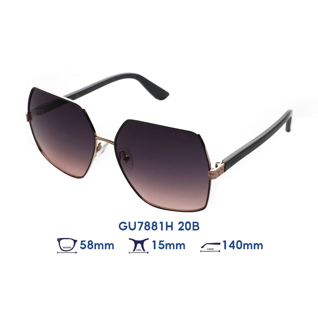  Kính mát GUESS GU7881H 20B 