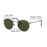  Ray-Ban Round Metal RB3447 029 - Biểu Tượng Thời Trang Bất Hủ | Mắt Kính Liên Sơn 