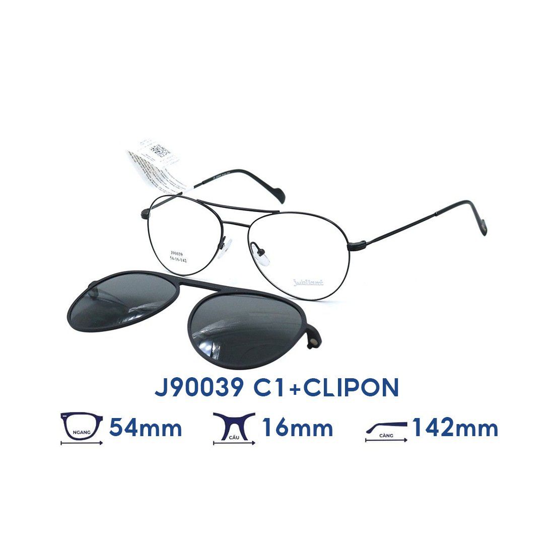  Gọng kính JUBILANT J90039 C1+CLIP 