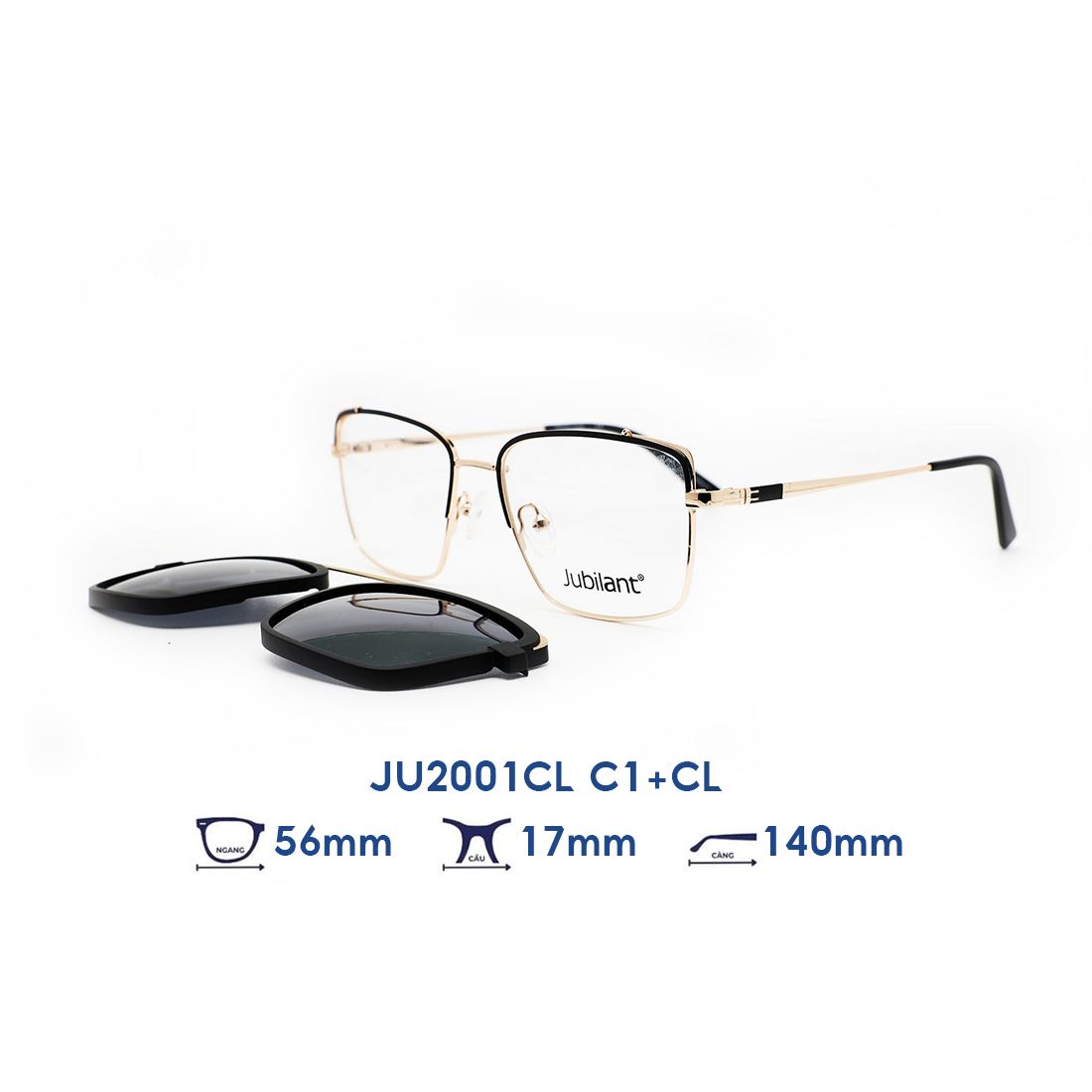  Gọng kính JUBILANT JU2001CL C1+CL 