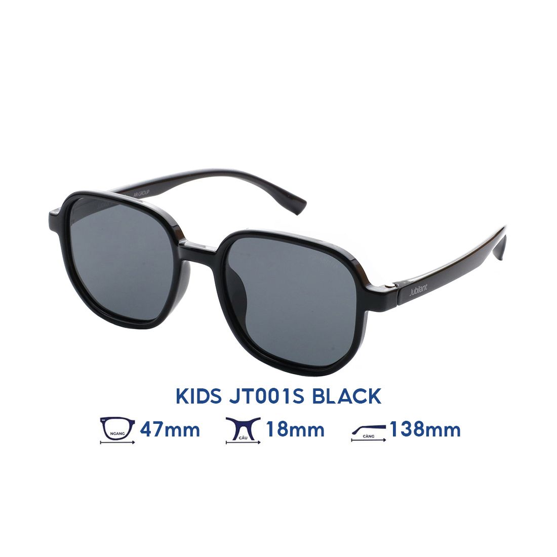  Kính mát JUBILANT KIDS JT001S BLACK 