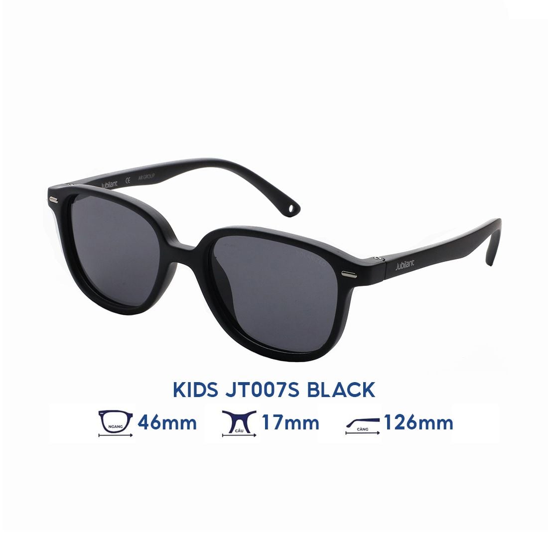  Kính mát JUBILANT KIDS JT007S BLACK 