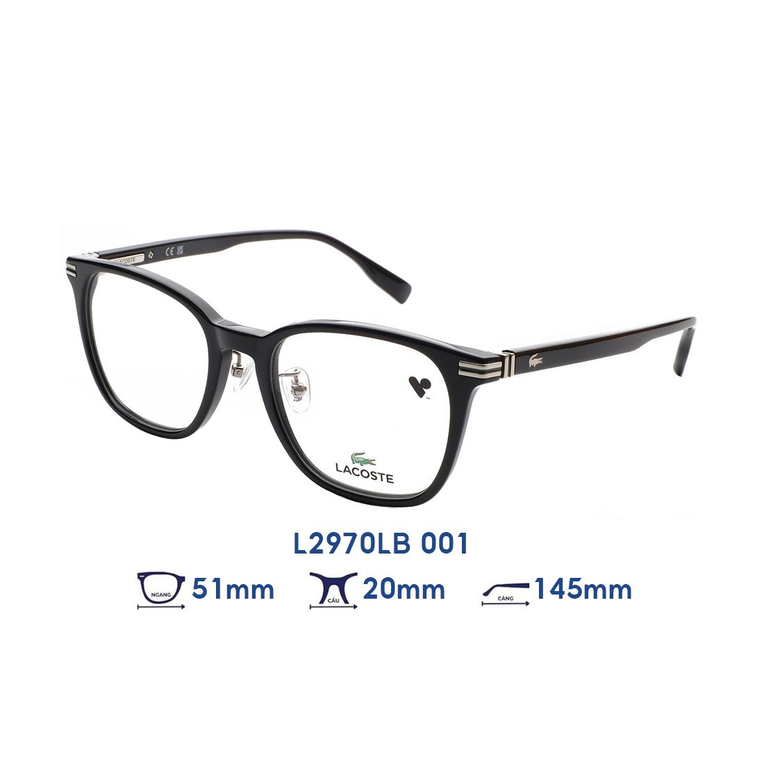  Gọng kính LACOSTE L2970LB 001 