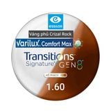  Tròng Đánh Essilor Varilux Comfort Max Váng Phủ Crizal Rock (Đặt Lab Nước Ngoài) 