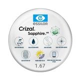  Tròng kính đơn tròng Essilor Crizal có sẵn 