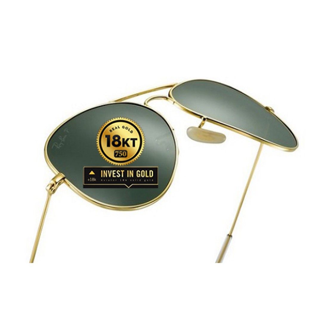  Kính mát Rayban RB3025K AVIATOR SOLID GOLD 18KARAT 160/N5 + Tặng phiếu mua hàng trị giá 500.000 vnđ 