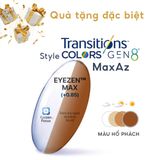  Tròng kính Essilor Eyezen Max đổi màu Style Colors chiết suất 1.50 váng phủ Max Az 