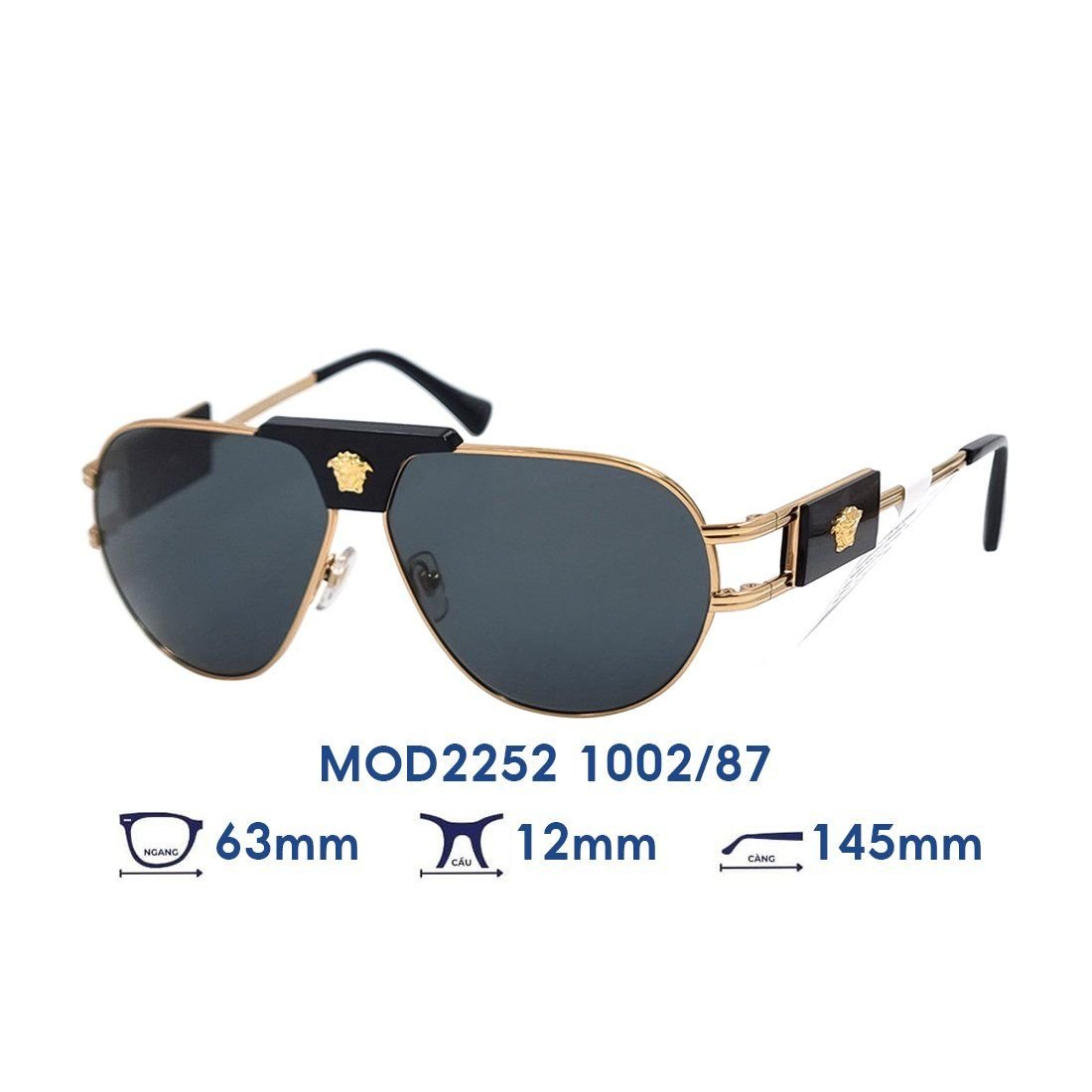  Kính mát VERSACE MOD2252 1002/87 