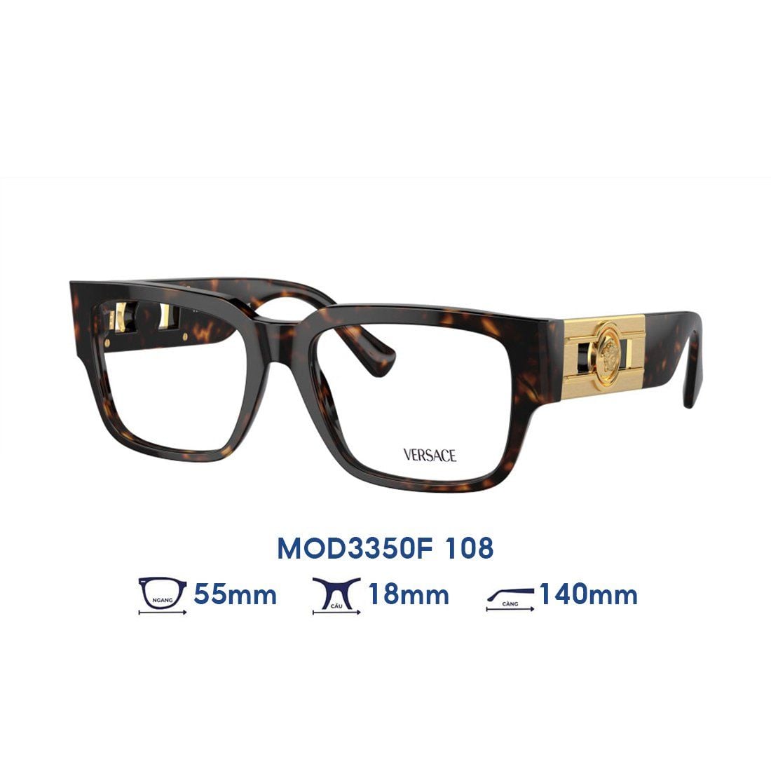  Gọng kính VERSACE MOD3350F 108 