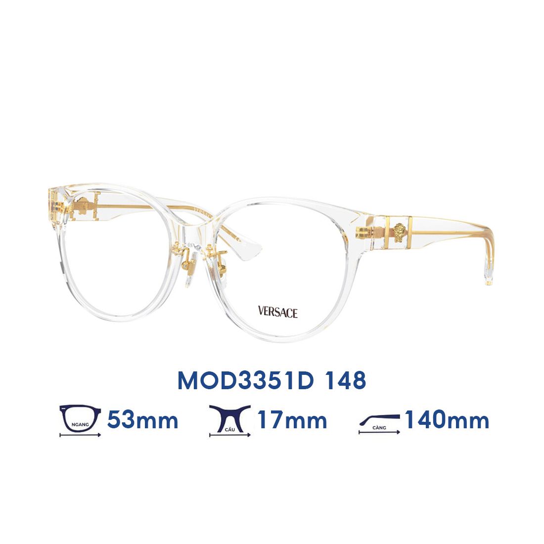  Gọng kính VERSACE MOD3351D 148 