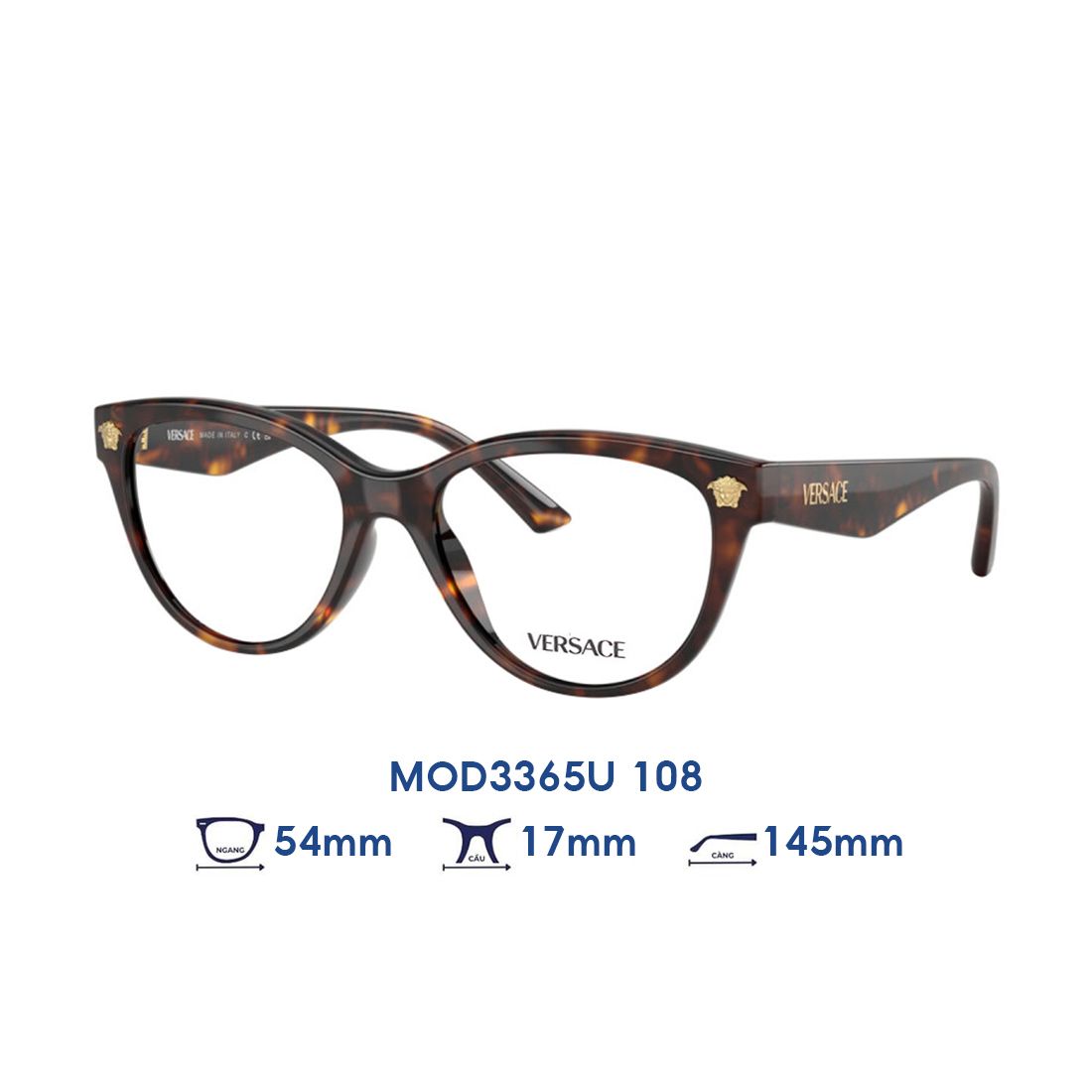  Gọng kính VERSACE MOD3365U 108 