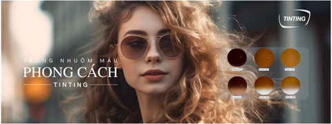 Tròng Kính Chemi Nhuộm Màu Thời Trang | Toàn Phần & Bán Phần | Mắt Kính Liên Sơn