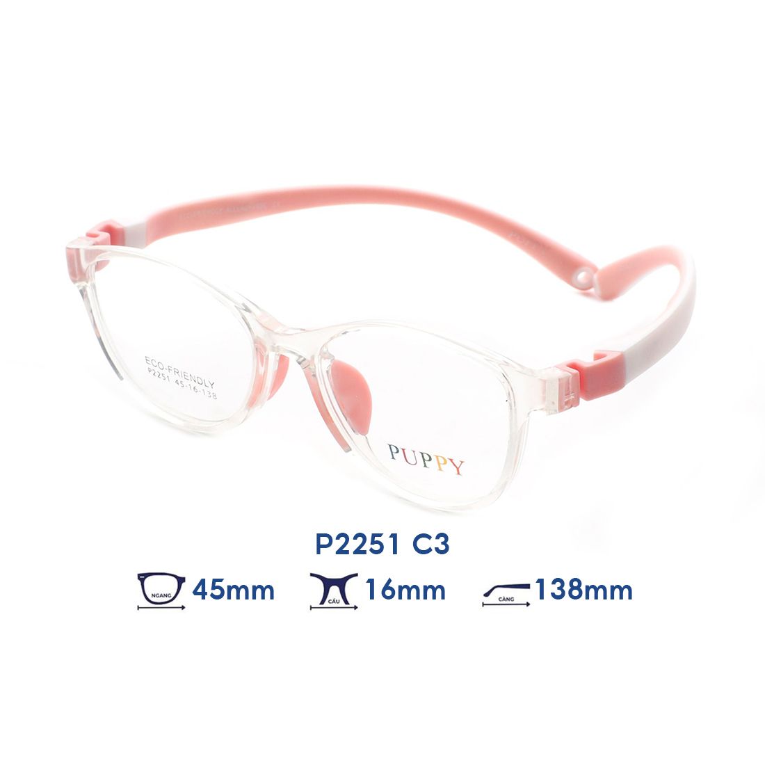  Gọng kính trẻ em kids PUPPY P2251 C3 