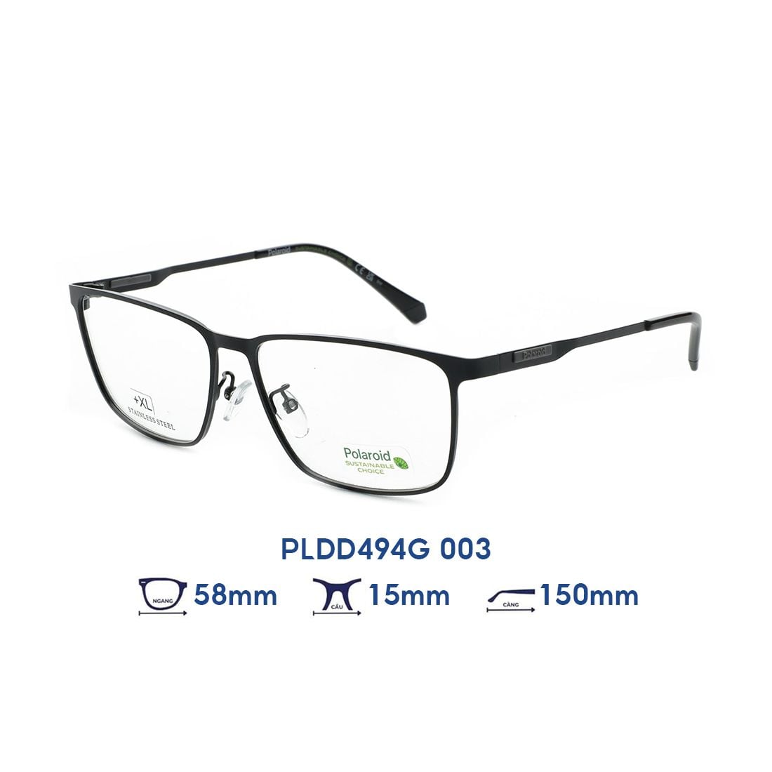 Gọng kính POLAROID PLDD494G 003