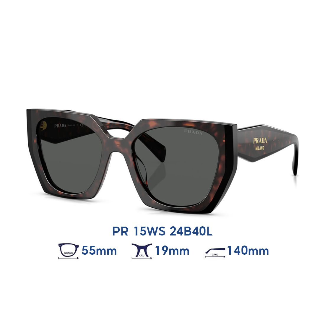  Kính mát PRADA PR 15WS 24B40L 