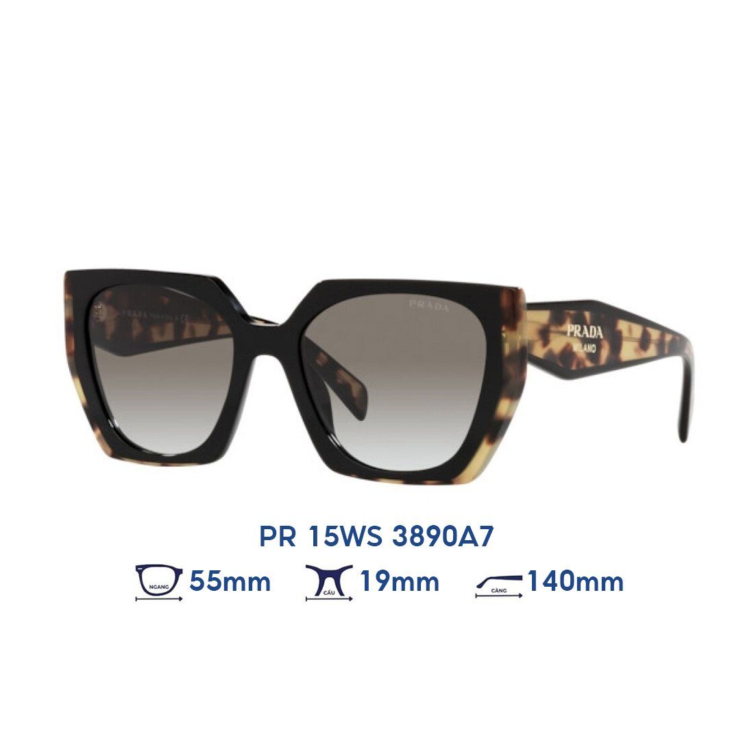  Kính mát PRADA PR 15WS 3890A7 