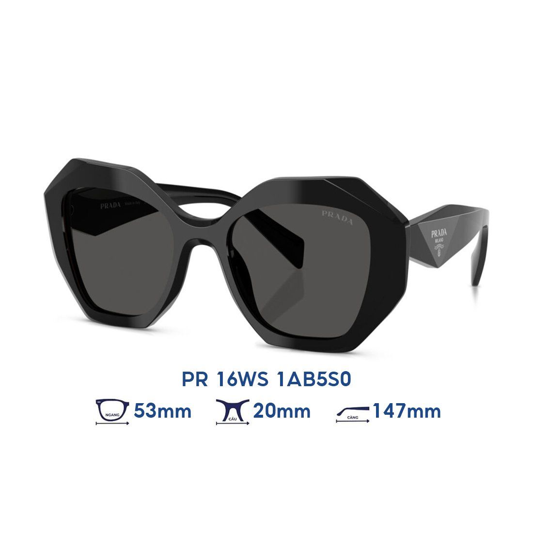  Kính mát PRADA PR 16WS 1AB5S0 