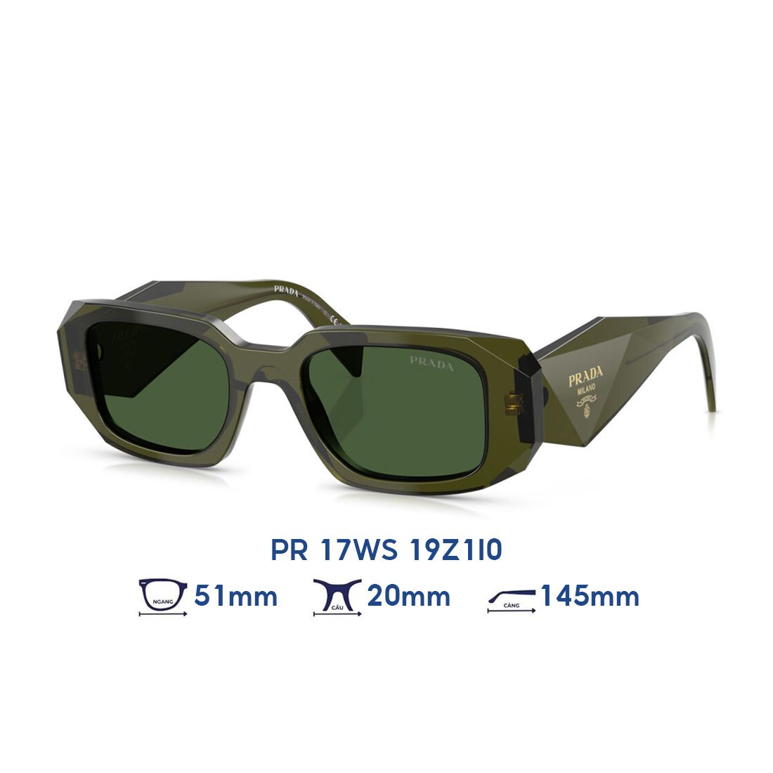  Kính mát PRADA PR 17WS 19Z1I0 