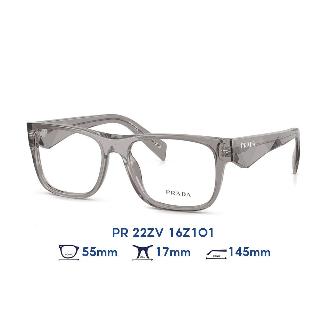  Gọng kính PRADA PR 22ZV 16Z1O1 