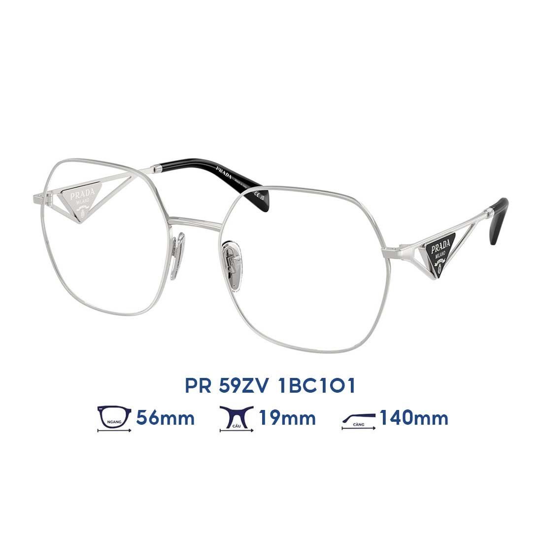  Gọng kính Prada PR 59ZV 1BC1O1 