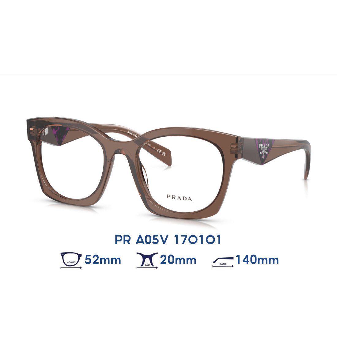  Gọng kính PRADA PR A05V 17O1O1 