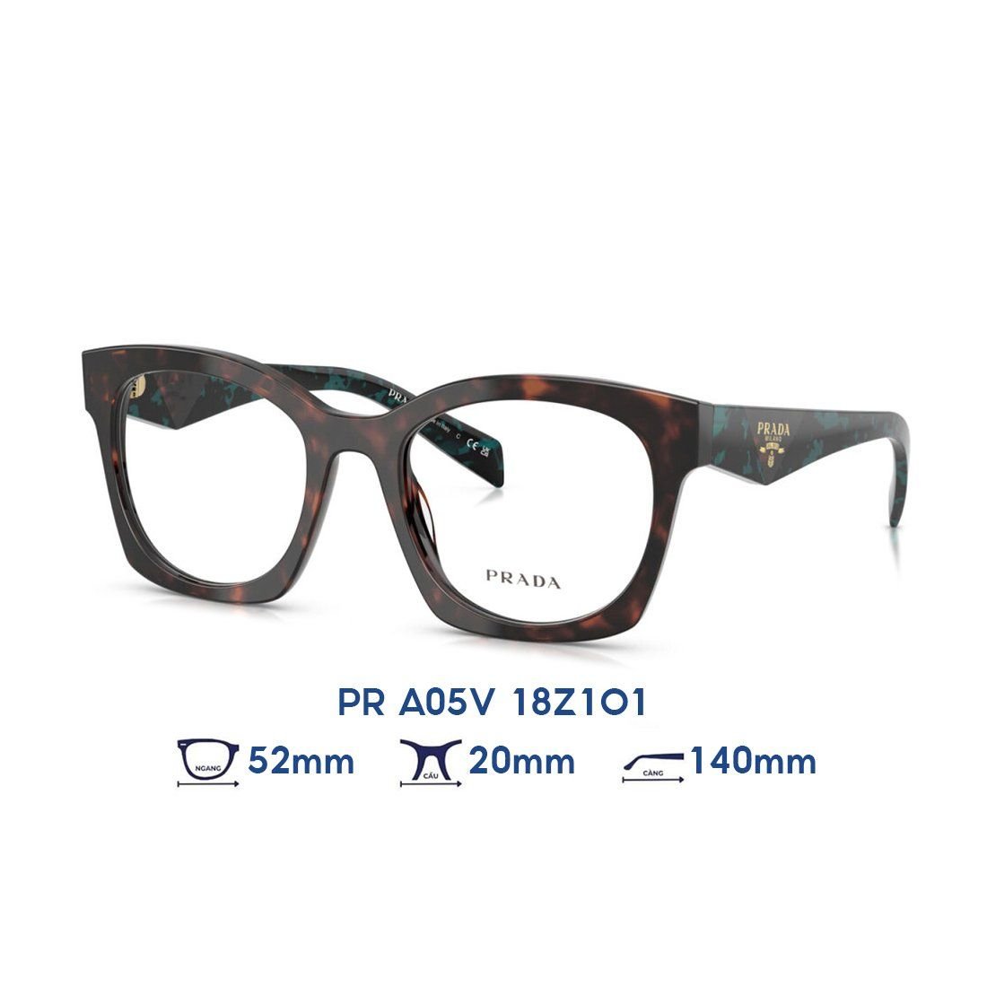  Gọng kính PRADA PR A05V 18Z1O1 