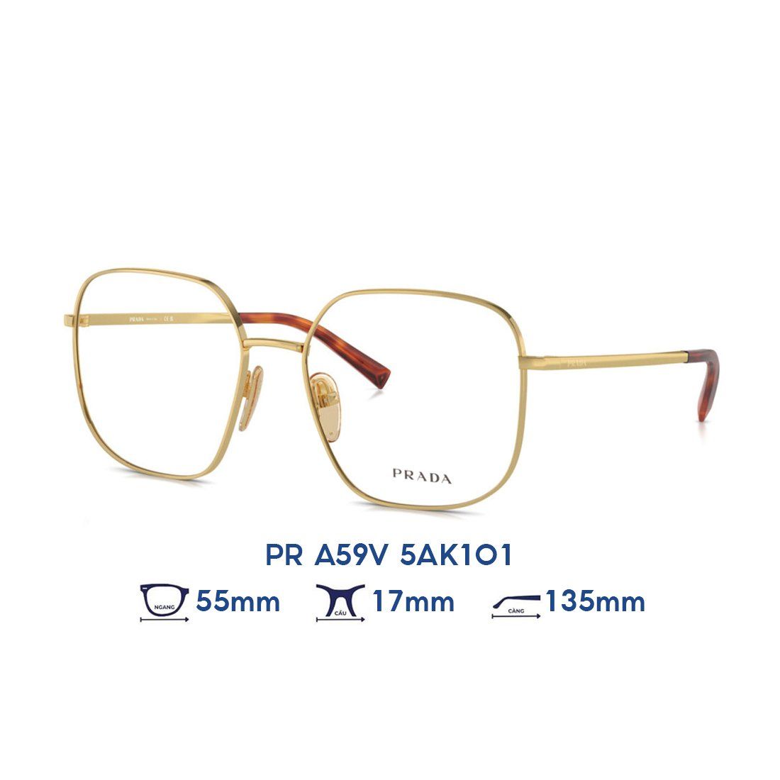 Gọng kính PRADA PR A59V 5AK1O1 