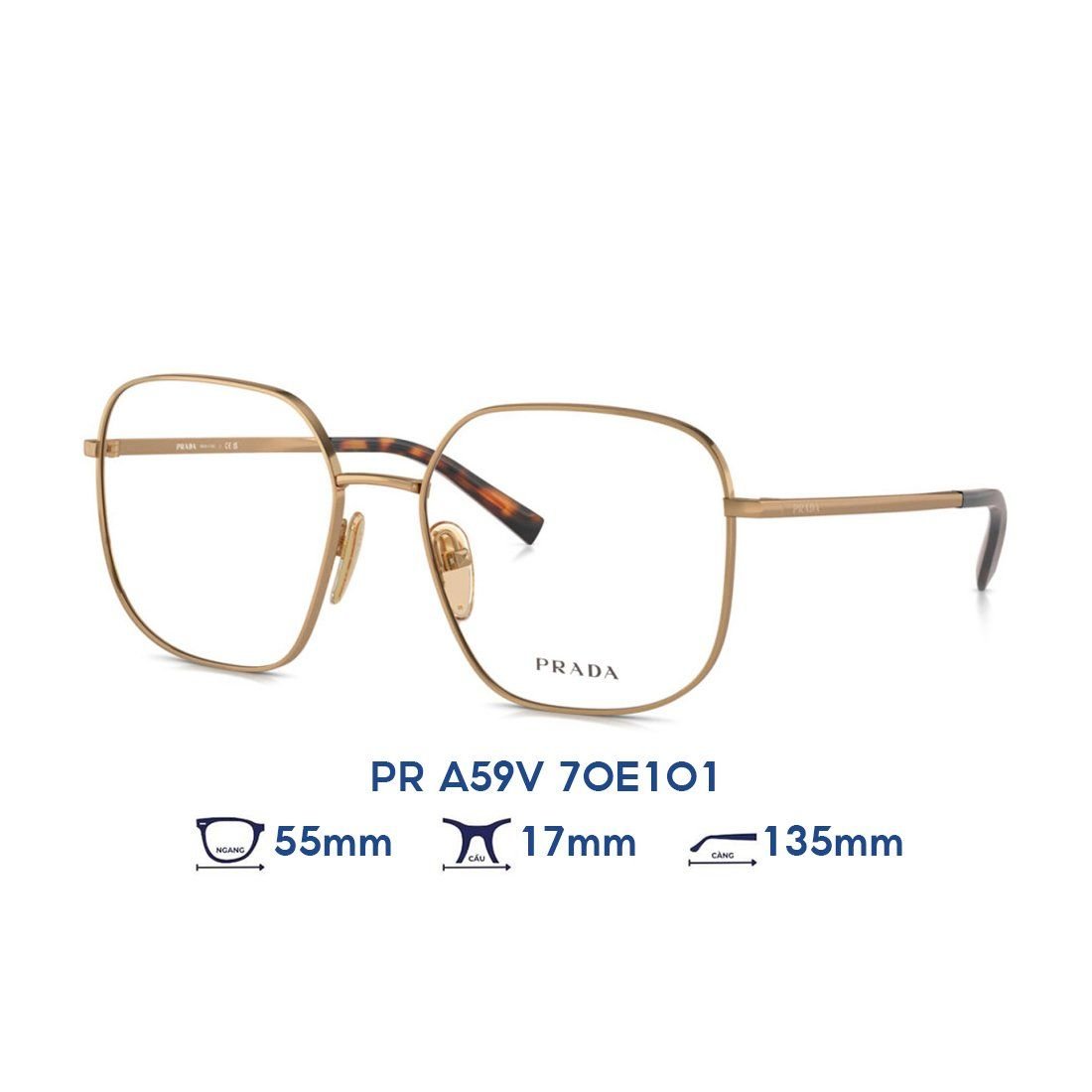  Gọng kính PRADA PR A59V 7OE1O1 