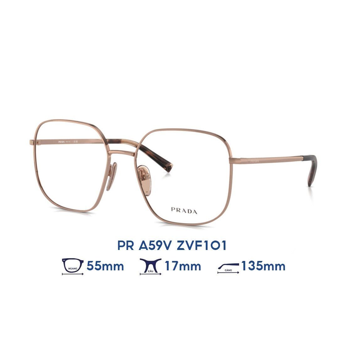  Gọng kính PRADA PR A59V ZVF1O1 