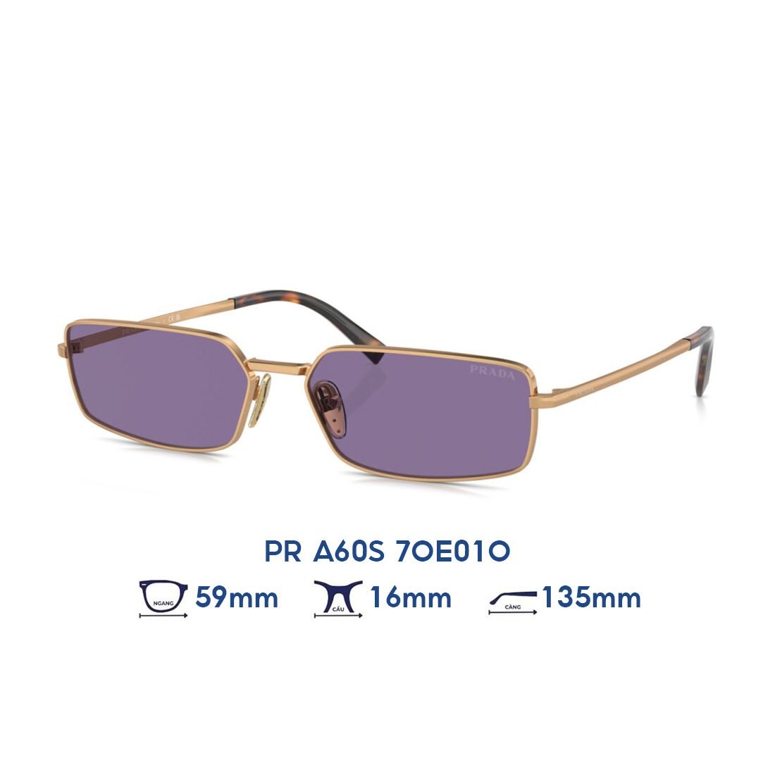  Kính mát PRADA PR A60S 7OE01O 