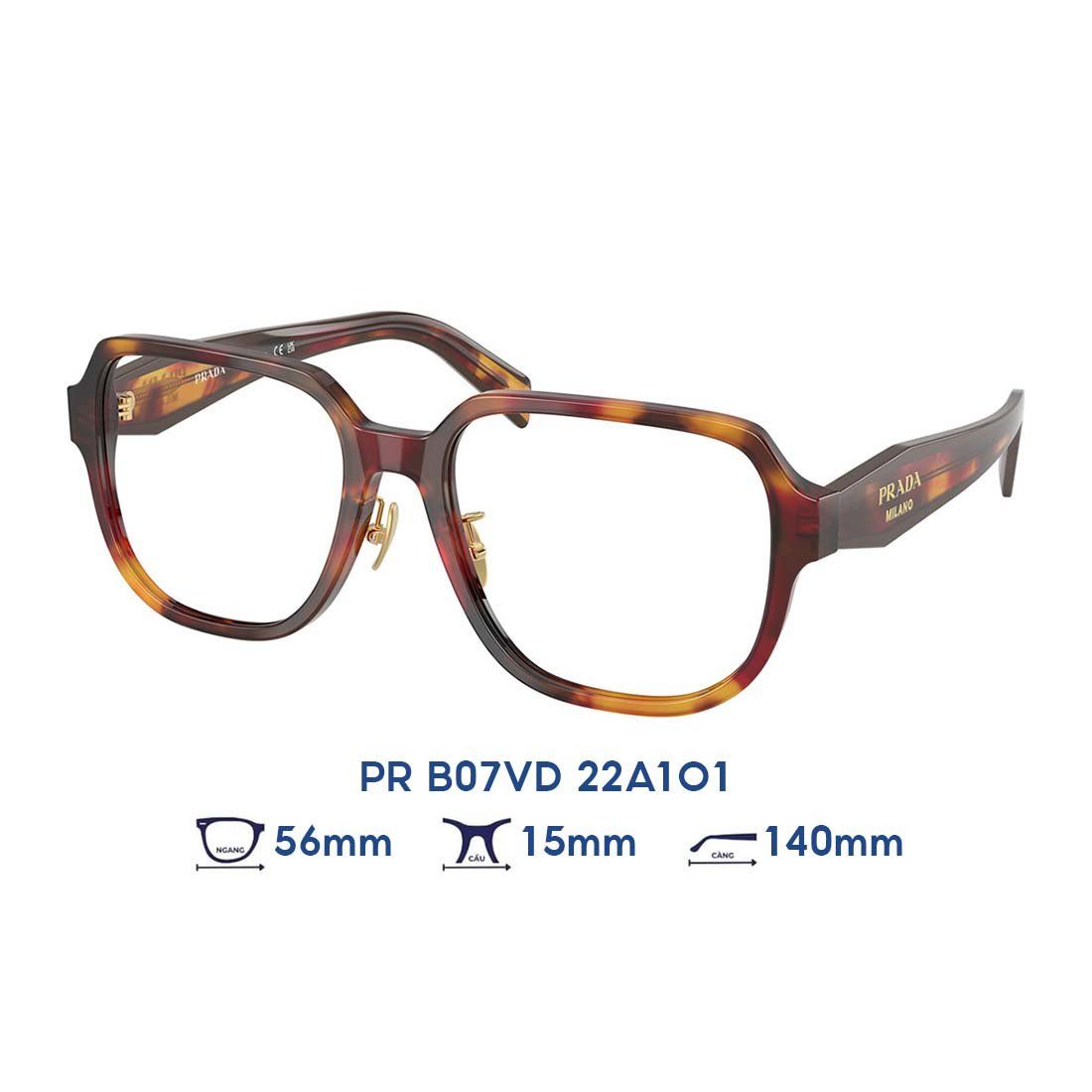  Gọng kính Prada PR B07VD 22A1O1 