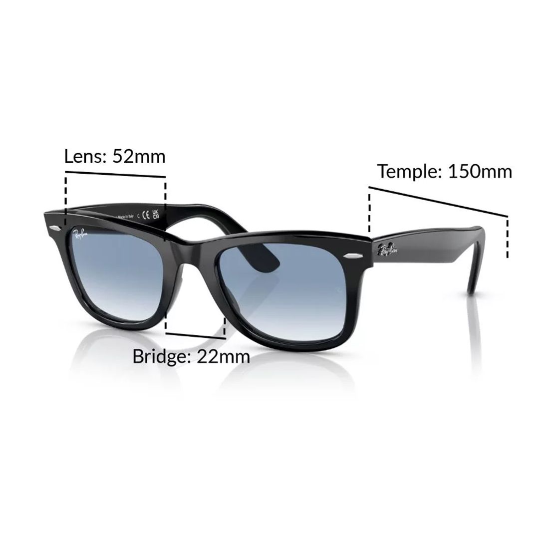 Ray-Ban RB2140F 901/3F phiên bản cải tiến của dòng Wayfarer kinh